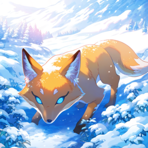 NovelAI,画像,イラスト,狐,fox,キツネ