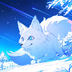 NovelAI,画像,イラスト,狐,fox,キツネ