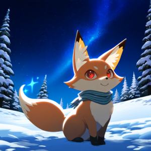 NovelAI,画像,イラスト,狐,fox,キツネ