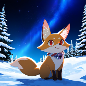 NovelAI,画像,イラスト,狐,fox,キツネ